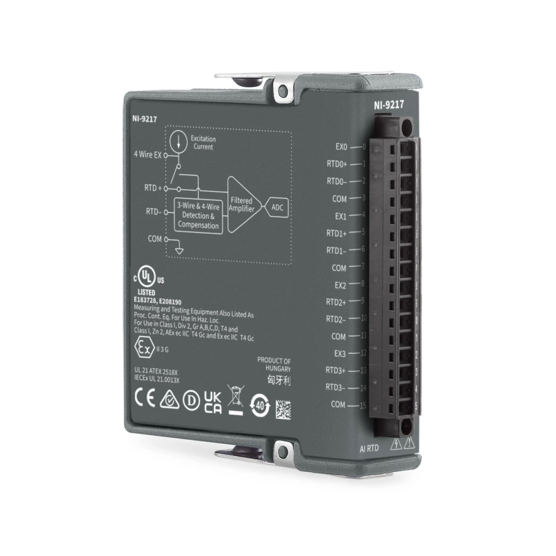 NI 9217 4-Ch PT100 RTD 24-bit, 100S h, Analog Input Module